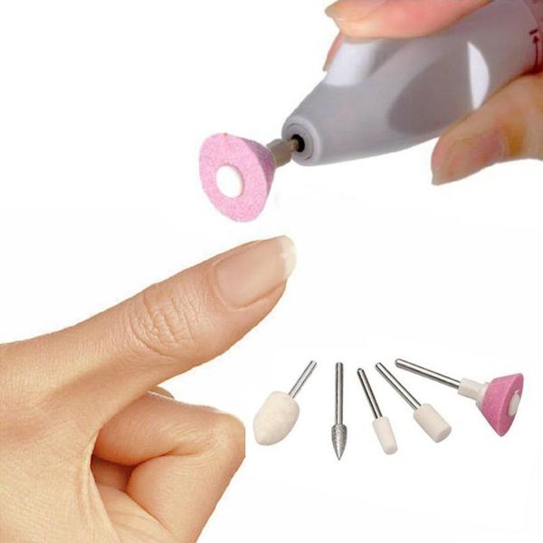 

5 in1 nail files salon shaper nail art care tips pen style electric manicure kit nail drill buffers tool rem jllaab