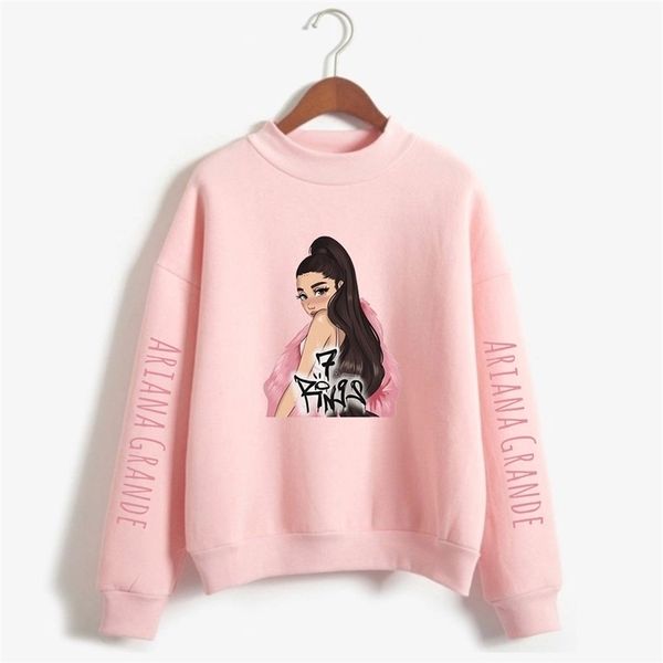 

printed sweatshirts loose-fitting sweatshirt casual fashion stylish long sleeve turtleneck y200608, Black