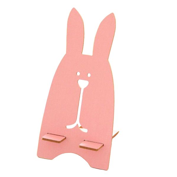

portable cartoon desktablet wood cell phone stand holder dock stand for