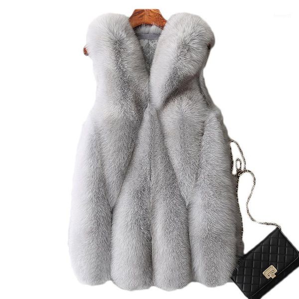 

fashion winter manteau femme hiver fur jackets warm faux fur basic coat casaco feminino vest clothes vintage harajuku mex1, Black