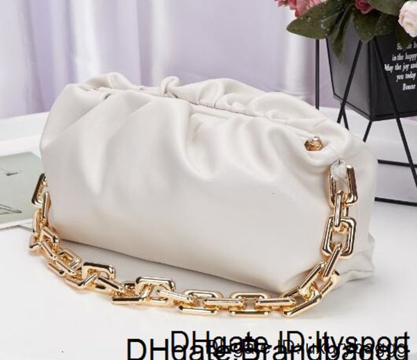 

shape evening bags cloud bag with thick chain clutch women pouch genuine leather clip handbags crossbody totes