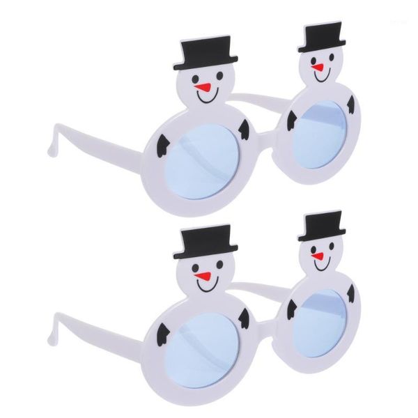 

christmas decorations 2pcs reusable snowman funny durable comfortable exquisite creative party props decorative eyeglasses glasses for boys1