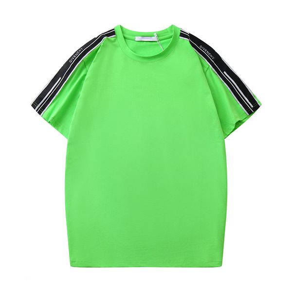 

20ssnew fashion casual men's fashion designer printed t-shirt short-sleeved designer men's fashion loose streetwear t-shirt s-2xl, White;black