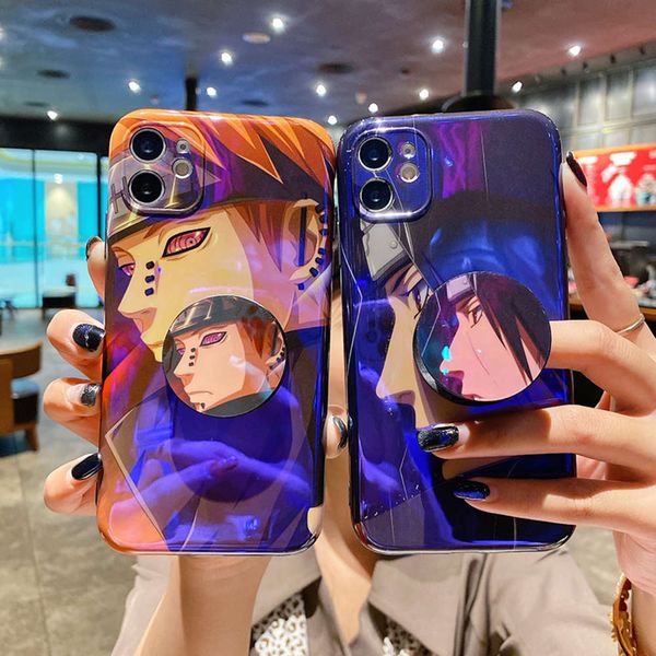 

3naruto's luxury phone case, bright soft silicon sheath with foldable support, vip 12, 11 profsional, xs, max, 6s, 7, 8 plus, x, xrcf1