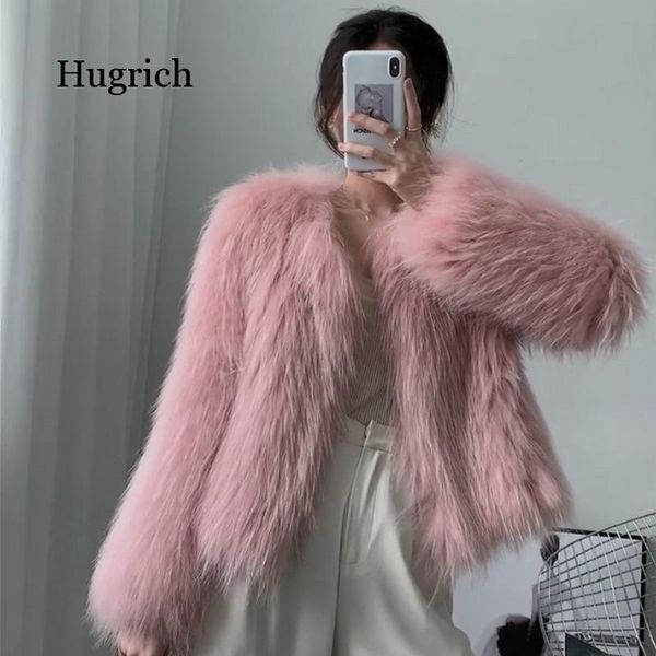

women's fur & faux jacket fall / winter 2021 elegant fashion coat, Black