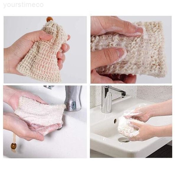 

bag foaming wholesale bubble net soap mesh skin bathroom bath brushes sponges scrubbers clean tools dma01