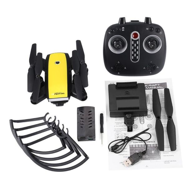 

2.4g fpv foldable gps drone smart rc quadcopter with 0.3mp/720p adjustable wifi camera real-time altitude hold headless mode toy