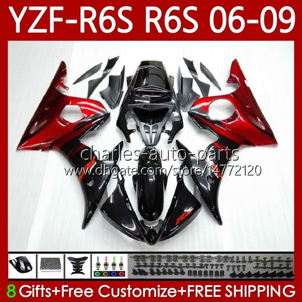 Motorradkarosserien für Yamaha YZF-R6S YZF-600 YZF R6S 600CC 2006–2009 Karosserie 96Nr