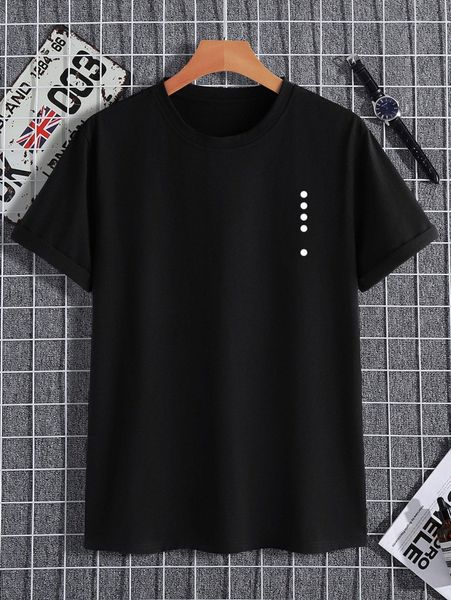 

men polka dot tee 43r8#, White;black