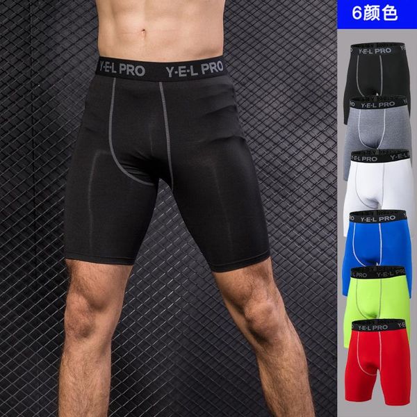 

мужчины спортивные шорты фитнес сжатия брюки бегагинг тренировочный тренажерный зал нижние дна быстро сухой спортивная одежда 6 цветов эласт, Black;blue