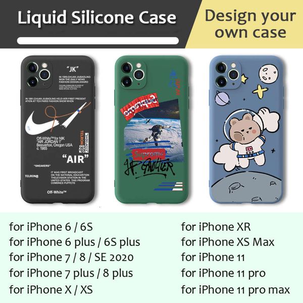 

mobile phone customized liquid silicone sheath, vip customized soft sheath 6, 7, 8 plus, x, 11 pro, xs, max, xr, 6s, se, 20204fre