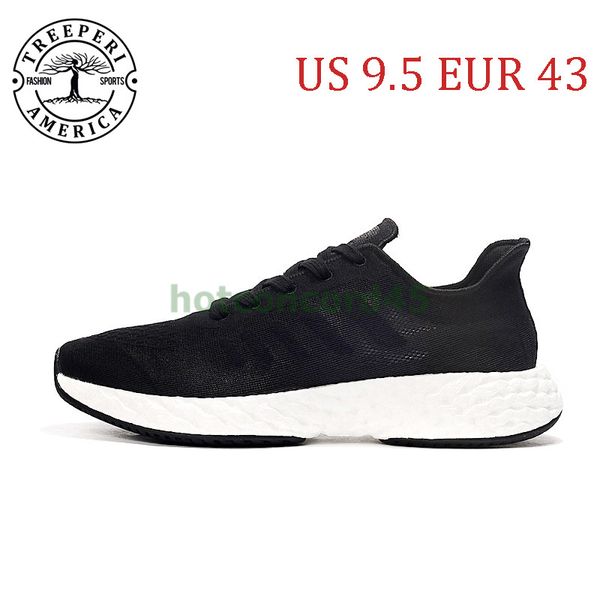 

us 9.5 eur 43 size black white treeperi basf runner 711 v2 men women running shoes sneakers sport outdoor trainers