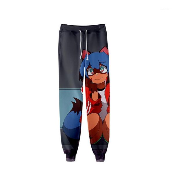 

bna new sports sweat pants straight pants anime brand new animal 3d printed sweatpants jogging long women men trousers1, Black