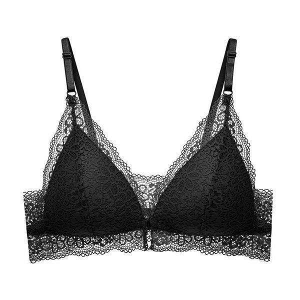 

bras beauty back lace bra for women sleep thin seamless triangle cup underwear, Red;black