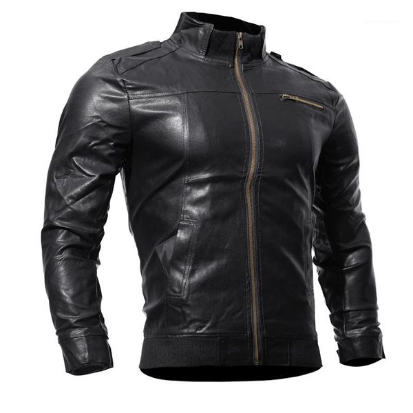 

men's pu jackets coats motorcycle leather jacket men autumn spring leather clothing male casual coats clothes plus size xxxl1, Black;brown