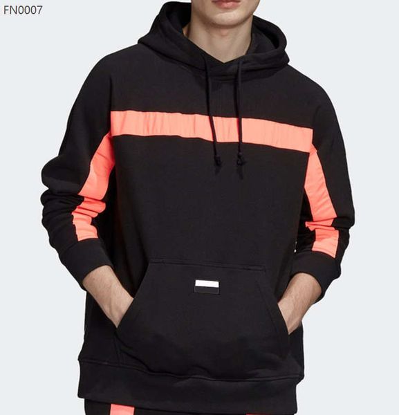 

mens letter printed hoodies fashion spring autumn sweatshirt with hooded new mens sports casual hoodie clothing 2 colors, Black