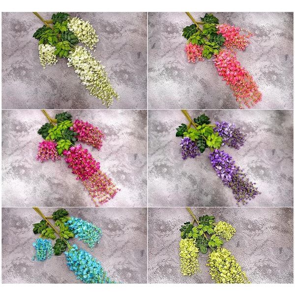

wisteria wedding decor artificial decorative flowers garlands for festive party wedding home supplies multi-col jllagn bdebag