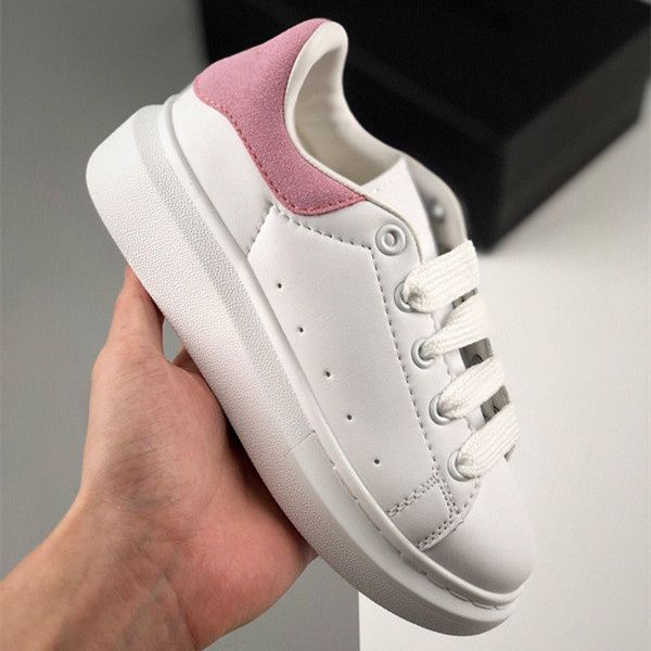 

kids shoes for boy girls fashion leather sneakers 3m reflective black white veet thick-soled flat height increasing kids casual s59584189
