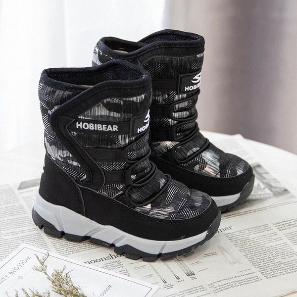 

girls shoes pink boots 2019 new style kids snow boot winter warm fur antiskid outsole plus size 24 to 39 boots #qf59