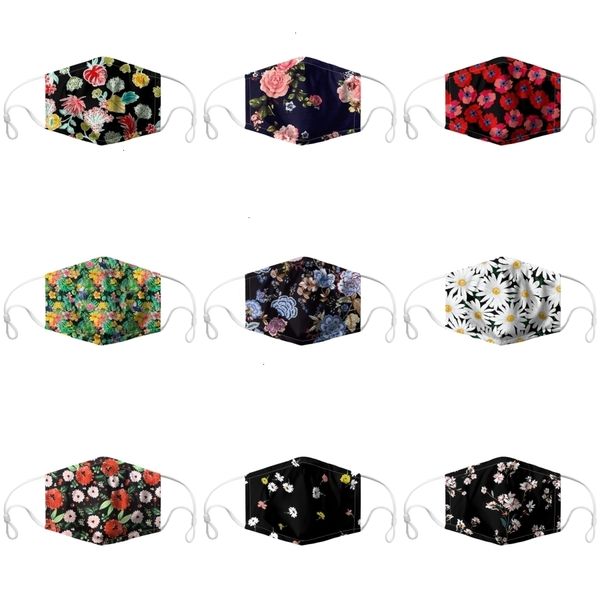 

fashionable washable anti-dust mask cotton mouth face black protective masks facemask man woman wearing black#385