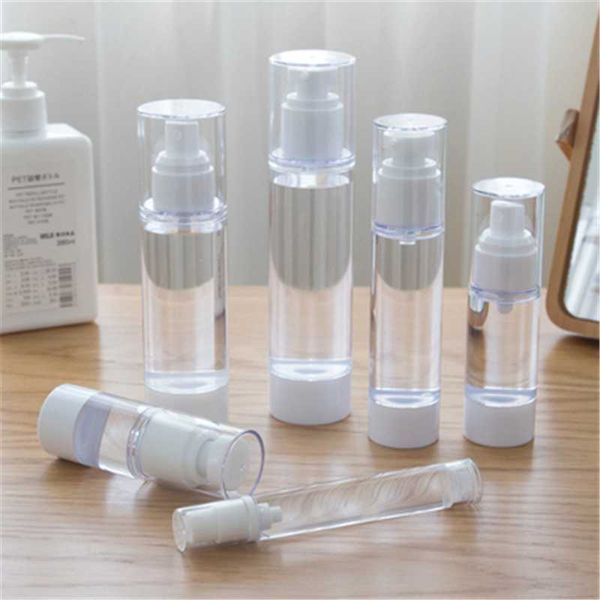 

storage bottles & jars 15ml 30ml 50ml 80ml 100ml empty serum vacuum pump as plastic lotion sub-bottling with pp cream airless bottle