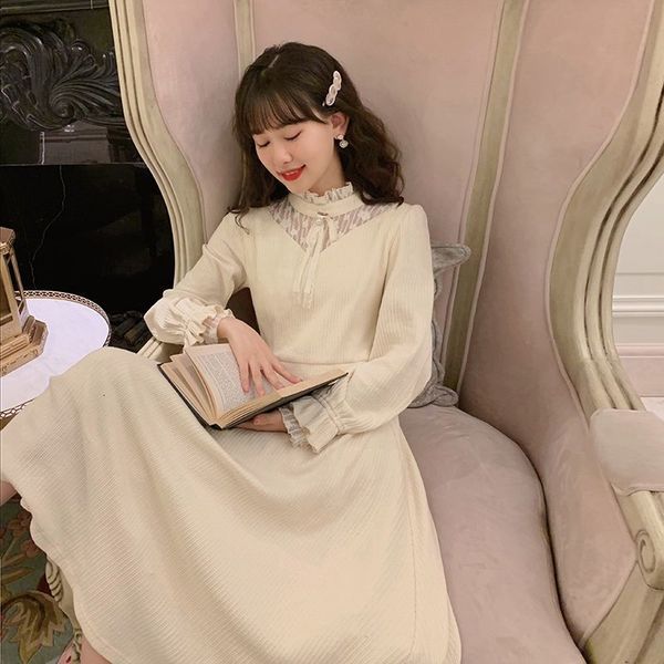 

spring patchwork sweater elegant fairy french patry midi japanese designer korean women 2021 new bycl, Black;gray