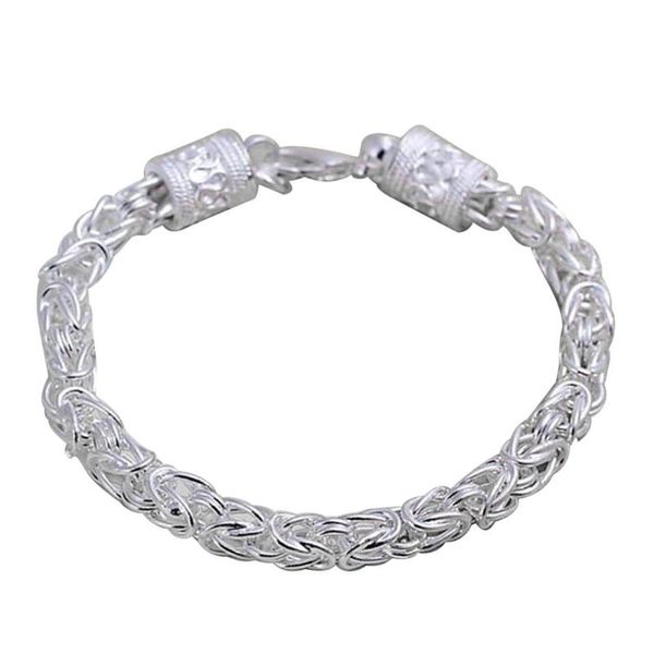 

2pcs men women fashion twisted chain link necklace bracelet jewelry set gift, Silver