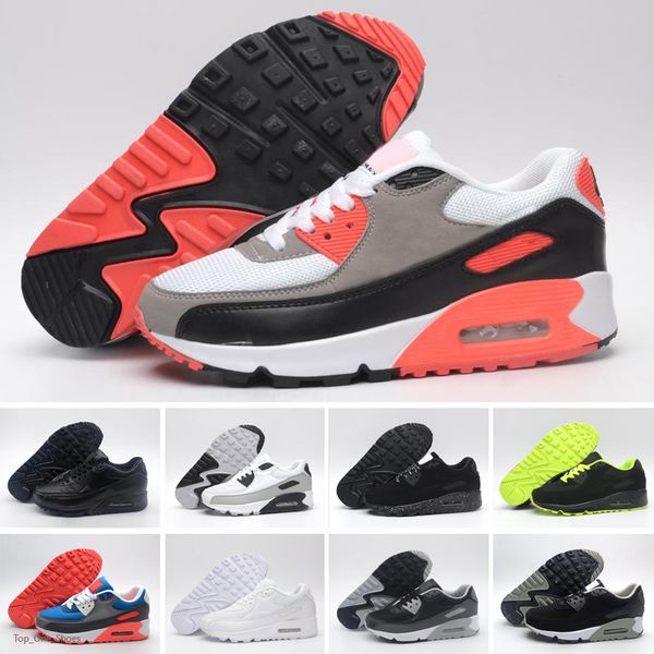 

men women 90s shoes triple black white pink blue grey black croc infrared mens fashion trainers outdoor sport sneaker 36-45