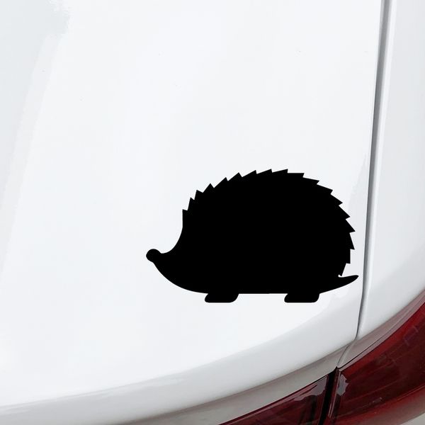 

car sticker hedgehog pattern car door decoration decal accessories car sticker waterproof sunscreen black/white,15cm*10cm