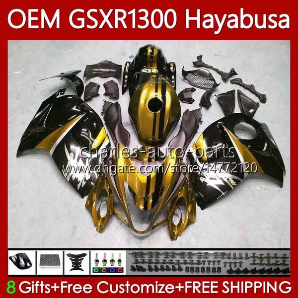 Fairings de OEM para Suzuki Hayabusa GSXR-1300 2014 2015 2015 2016 2017 2018 2019 77No.117 GSXR 1300 CC dourado preto GSX R1300 08-19 1300cc gsxr1300 08 09 10 11 12 13 corpo de injeção