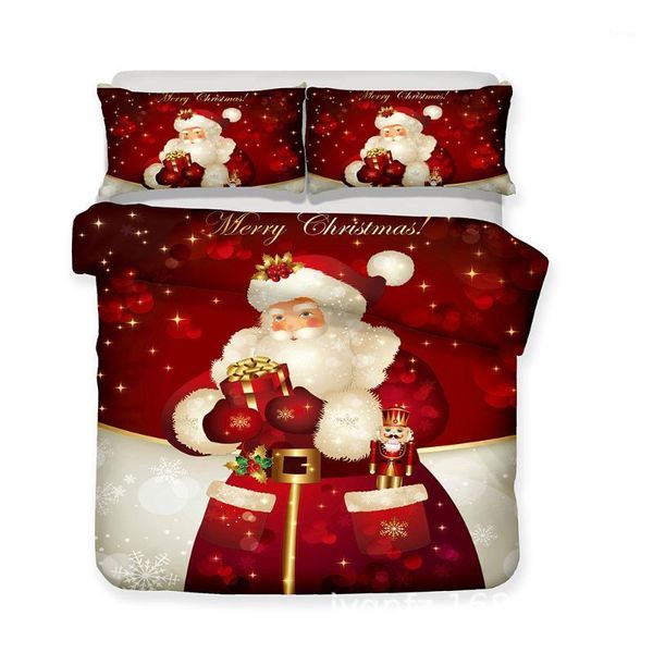 

bedding sets christmas comforter set 3d duvet cover bed linen winter bedspread kids  king size cover1