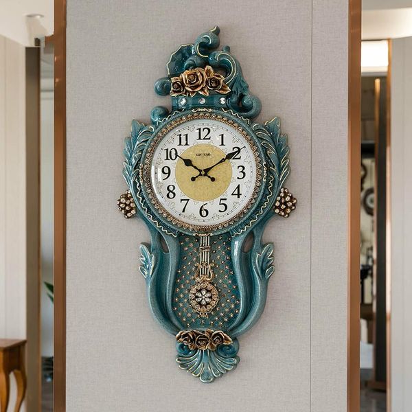 

american fashion wall clock silent movement creative nordic design wall clock luxury digital horloge murale home decoration 50wc