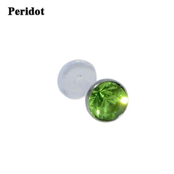 

1pc acrylic flexible bioplastic crystal labret lip ring cz gem ear helix tragus cartilage studs piercing body piercing jewelry q jlltsv, Silver
