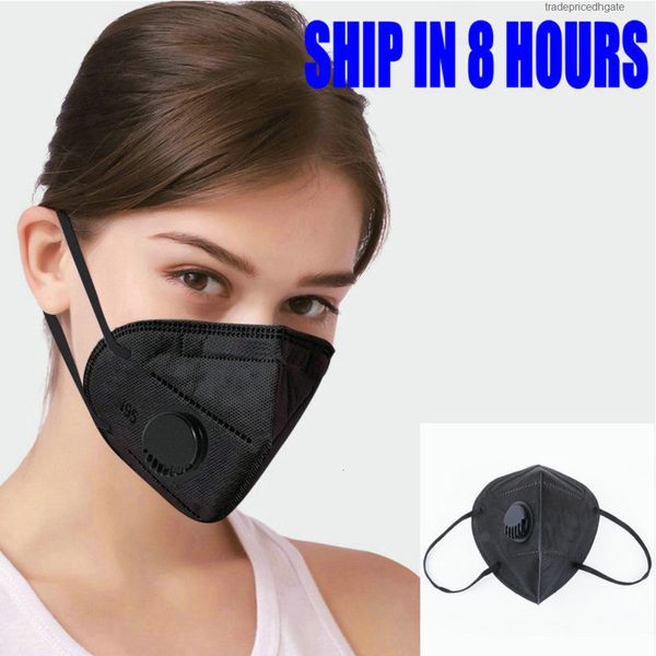 

carbon filter black 95% factory activated k&95 supply breathing respirator valve protective face mask designer masks mascherine