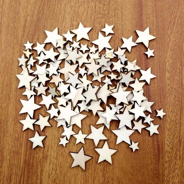 

100pcs mixed star shape wedding table scatter decor rustic wooden wedding decoration buttons 100pcs mixed bbyvnm