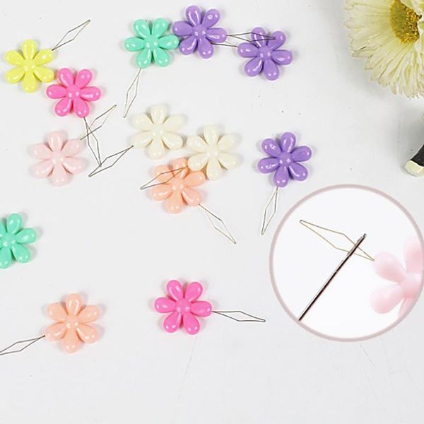 

Elderly Guide Flower Shape Needle Threader Easy Use Mix Color Copper Wire Needle Threader 20pcs/Box Garment Sewing Accessories, Black