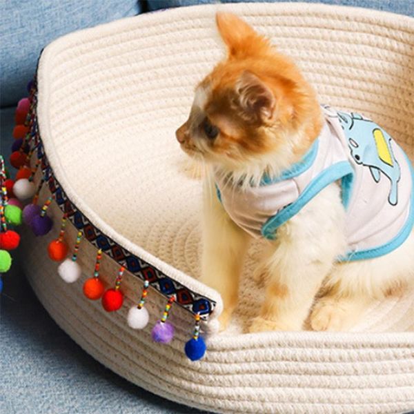 

natural cotton thread cat litter cat mat sleeping sleeping claw dual-use claw board cage
