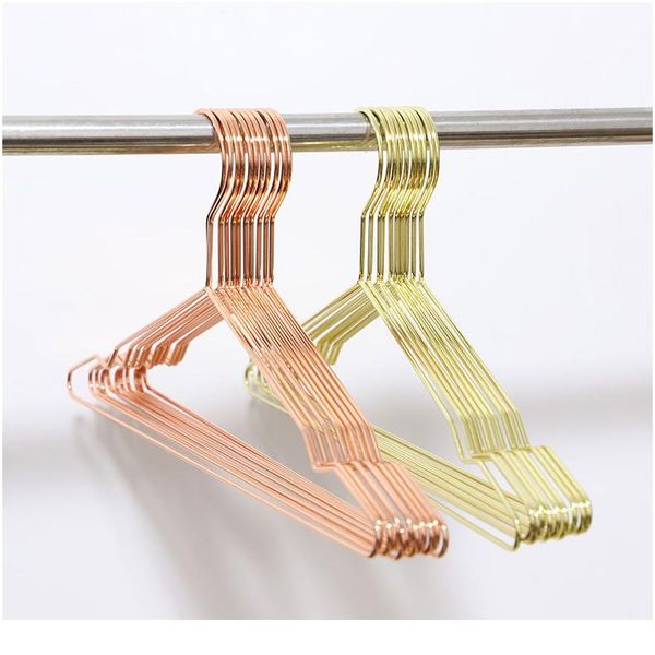 

30pcs golden/rose gold metal clothes shirts hanger with groove, heavy duty strong coats hanger, suit hanger, wir bbydoi