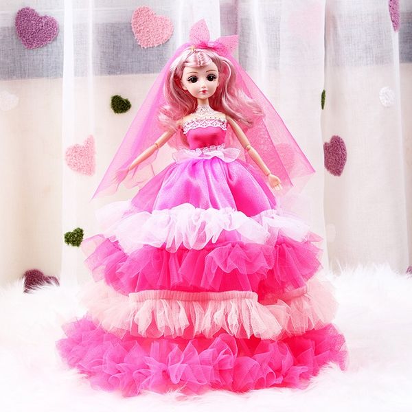 

2020 new product new year gift super size 45cm lovely pretty barbie doll toy set girl play house toy joints can move