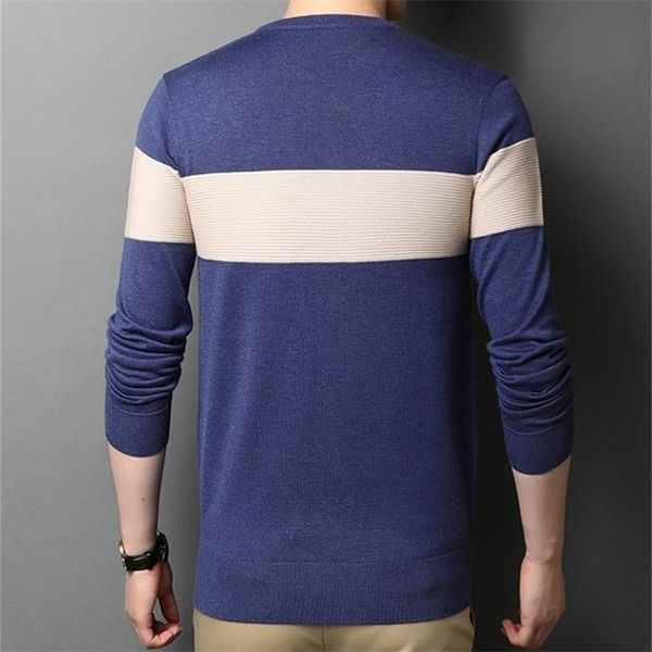 

autumn new round neck striped sweaters men mens clothing gml01 201105, White;black