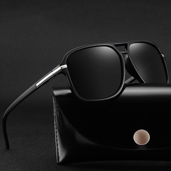 

2020 fashion men cool square style gradient polarized sunglasses driving vintage brand design fishing camping glasses oculos de