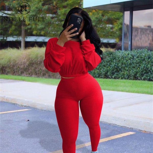 

solid color casual crop and jogger pants two piece set tracksuit matching set winter fall women's sweatpants suits set 201120, White