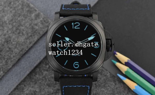 

mens maker ivory asia 23j decorated movement black sandwich dial with blue stick markers ens movement watches, Slivery;brown