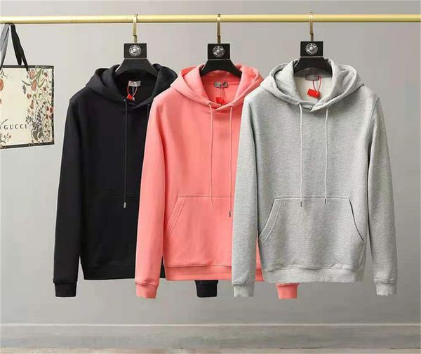 

20 new couple brand-name thickened pullover sweater, three-dimensional embroidery logo simple and full of personality, Black
