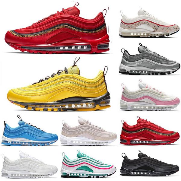 

2019 mens women running shoes balck metallic gold south beach prm yellow triple white designer men sports sneakers size 36-45