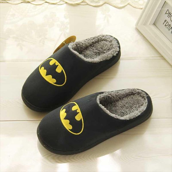 

slippers home women large size 42-45 winter funny cartoo fur for girls flock short plush warm women's indoor shoes tpr1, Black