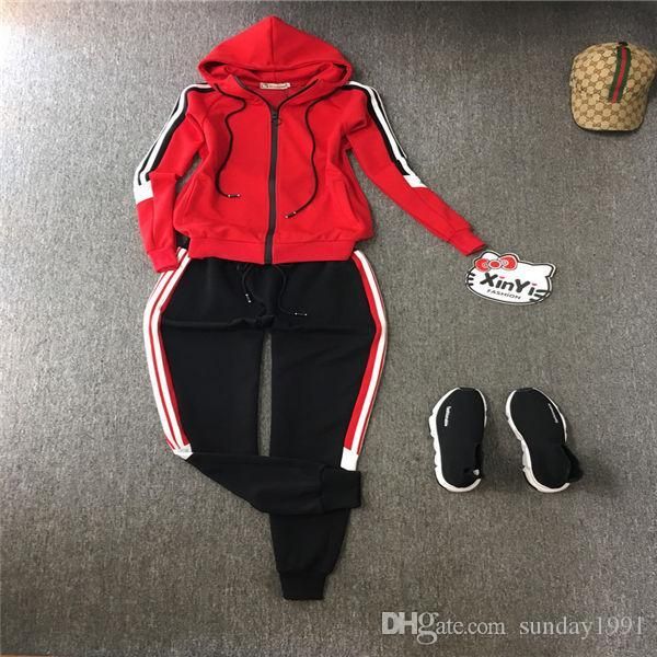 

women's designer clothes 2020 fashion sportswear ladies two-piece long sleeve clothing zipper cardigan plus size sportswear jogger casu, Gray