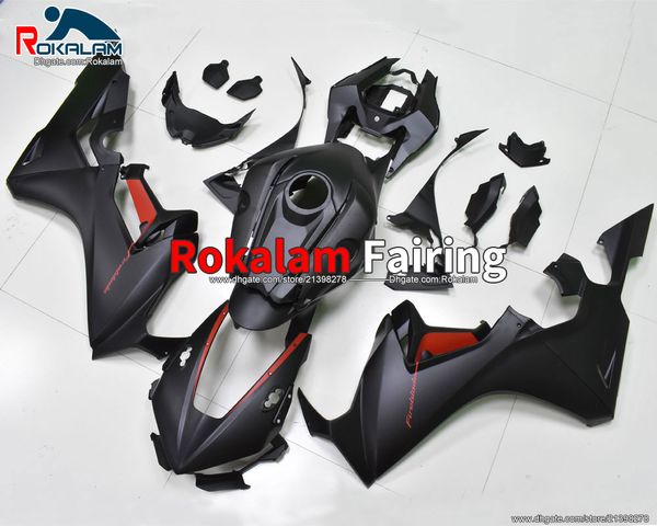 Para Honda CBR1000RR Fireblade 2017 2018 2019 CBR 1000RR 17 18 19 CBR1000 RR Preto Fairing Motociclista (Moldagem por Injeção)