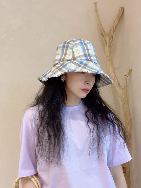 

south korea east gate fisherman's hat for women klwe, Blue;gray