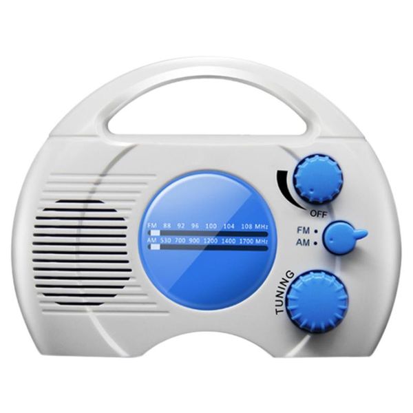 

am05-portable class 5 waterproof radio am/fm radio bathroom hanging rechargeable 1000mah